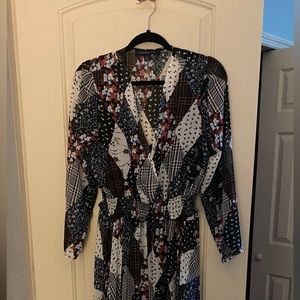 Tommy Hilfiger 2 piece dress with handkerchief hem.